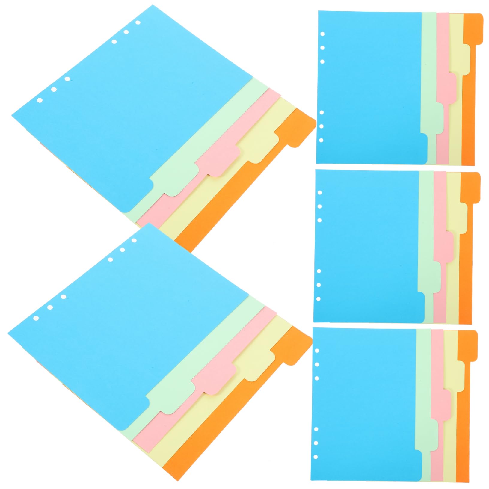 Amazon | KICHOUSE 15個バインダー用仕切り インデックス仕切り カラー